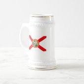 Florida-Flaggen-Tasse Bierglas (Vorderseite Links)