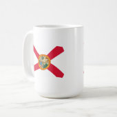 Florida-Flaggen-Tasse Kaffeetasse (Vorderseite Links)