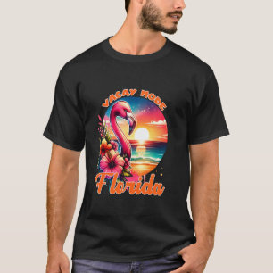 Florida Flamingo Andenken Sommer Urlaub Modus Stra T-Shirt