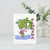Florida Flamingo Postkarte (Stehend Vorderseite)