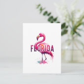 Florida, Flamingo, Postüberquerung Postkarte (Stehend Vorderseite)