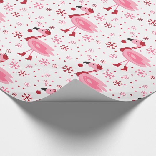 Florida-Flamingo-tropischer Geschenkpapier (Ecke)