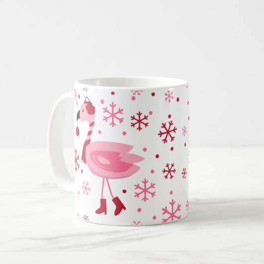 Florida-Flamingo-tropischer Kaffeetasse (Vorderseite Links)