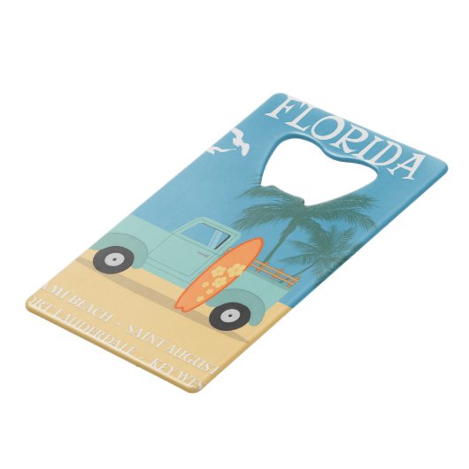 Florida: Flaschenöffner (Rückseite Schrägansicht)