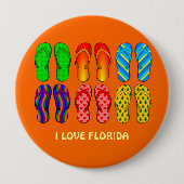 Florida: Flip Flops Button (Vorderseite)
