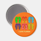 Florida: Flip Flops Magnet (Vorderseite/Rückseite)