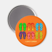 Florida: Flip Flops Magnet (Vorderseite/Rückseite)