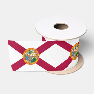 Florida & Florida Flag, Geburtstagsparty /Sport Satinband