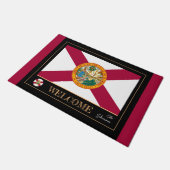 Florida & Florida Flag Hausmat /sport USA Fußmatte (Schrägansicht)