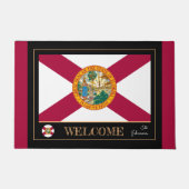 Florida & Florida Flag Hausmat /sport USA Fußmatte (Vorderseite)