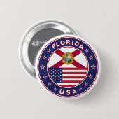 Florida, Florida-T - Shirt, Florida-Aufkleber Button (Vorne & Hinten)