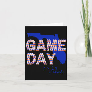 Florida Football Game Day Vibes Fall Tailgate Karte