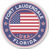 Florida, Fort Lauderdale Aufkleber (Vorderseite)