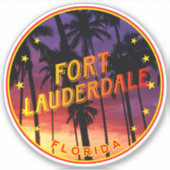 Florida, Fort Lauderdale Aufkleber (Vorderseite)