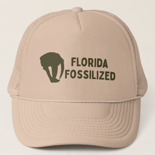 Florida Fossilized Field Hat Truckerkappe (Vorderseite)