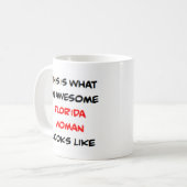 Florida-Frau, großartig Kaffeetasse (Vorderseite Links)