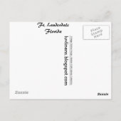 Florida, Ft. Lauderdale, Bootstadt Postkarte (Rückseite)