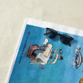 Florida Fun Karte Strandtuch (Beispiel)