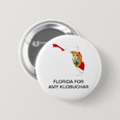 FLORIDA für AMY KLOBUCHAR 2020 Knopf Button (Vorne & Hinten)