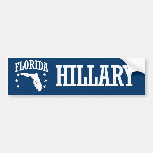 FLORIDA FÜR HILLARY AUTOAUFKLEBER (Vorne)