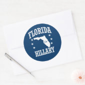 FLORIDA FÜR HILLARY RUNDER AUFKLEBER (Umschlag)