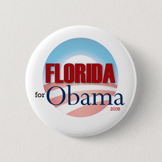 Florida für Obama Button (Vorderseite)