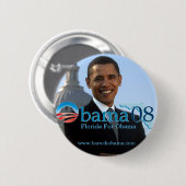 Florida für Obama-Knopf Button (Vorne & Hinten)