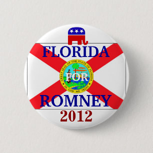 Florida für Romney 2012 Button