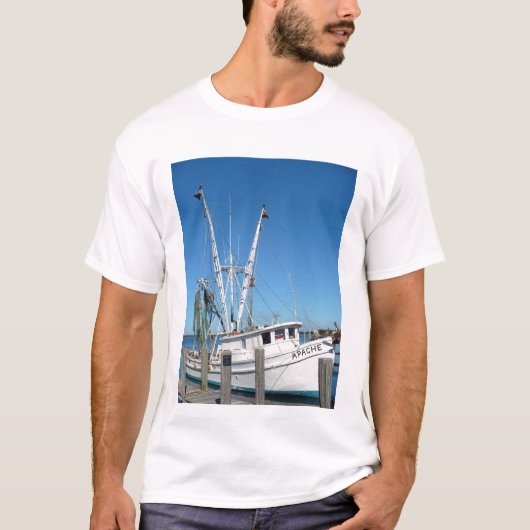 Florida-Garnele-Boot T-Shirt (Vorderseite)