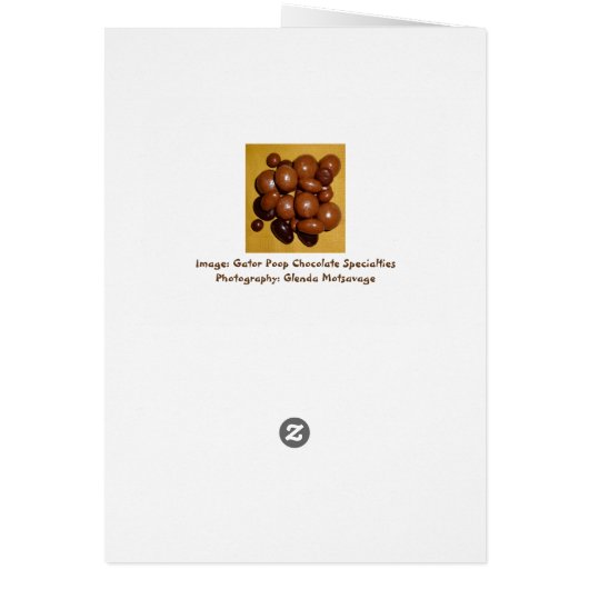 Florida Gator Kack Chocolate Specialties Card (Hinten)