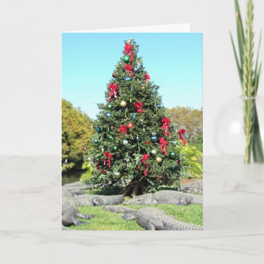 Florida Gator Weihnachtskarte Karte (Vorderseite)