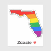 Florida Gay Pride Aufkleber (Blatt)