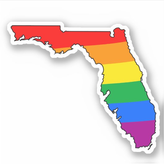 Florida Gay Pride Aufkleber (Vorderseite)