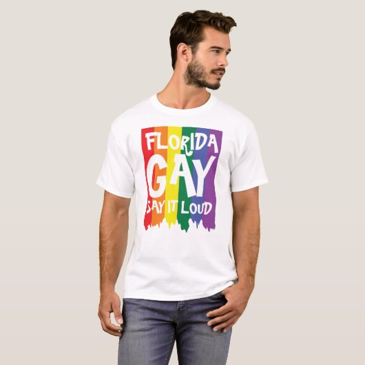Florida GAY sagt es laut T-Shirt (Vorne ganz)