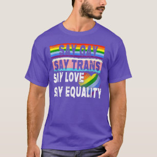 Florida Gay Say Gay Say Trans Bleibe Proud LGBTQ G T-Shirt