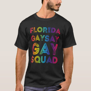 Florida Gay Say Gay Vintage Squad Trans Bleib Stol T-Shirt