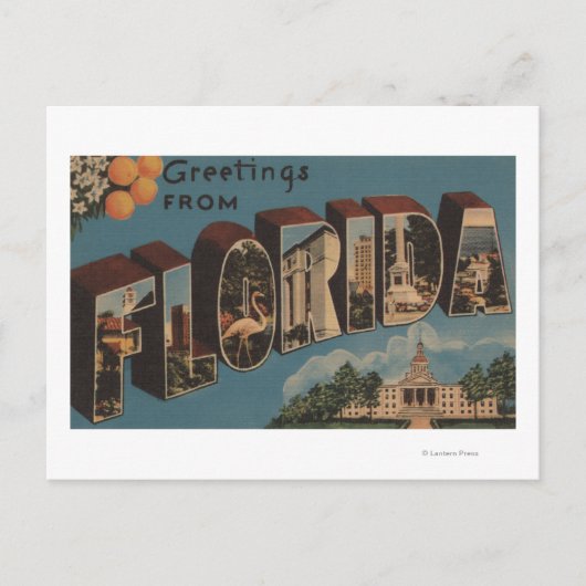 Florida (Gebäude Hauptstadt) - Großer Brief Postkarte (Vorderseite)