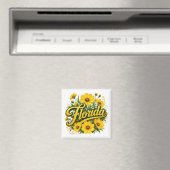 Florida-Gelbstern-Wildblume Magnet (In Situ (Geschirrspüler))