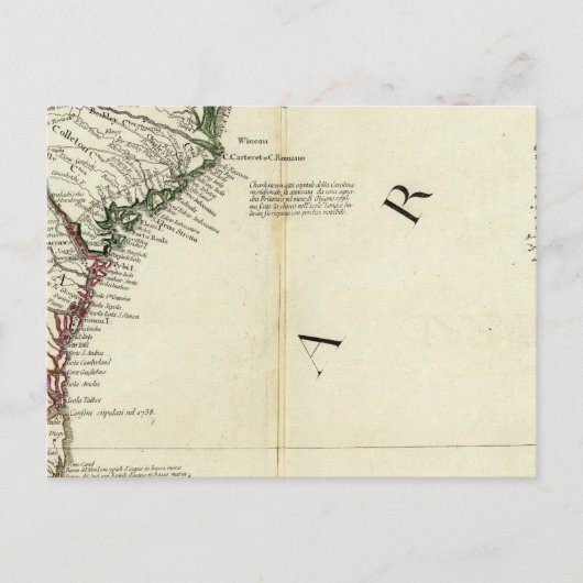 Florida, Georgien, South Carolina Postkarte (Vorderseite)