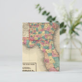 Florida, Georgien und South Carolina 2 Postkarte (Stehend Vorderseite)