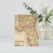 Florida, Georgien und South Carolina Postkarte (Stehend Vorderseite)