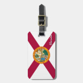 Florida-Gepäckmarken, patriotische Florida-Flagge Gepäckanhänger (Vorderseite vertikal)