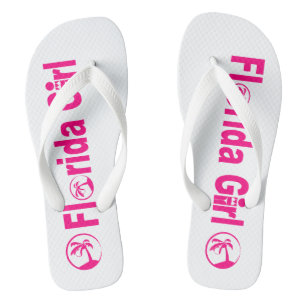 Florida Girl Flip Flops, breite Streifen Badesandalen