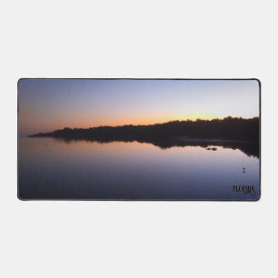 Florida Glassy Still Ocean Sunrise Natural Foto Schreibtischunterlage