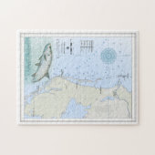 Florida-Golf-Küstenseepuzzlespielkarte Puzzle (Horizontal)