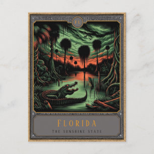 Florida   Gothic Art Postkarte