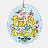 Florida Grandma Keramik Ornament (Links)