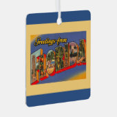 Florida Greetings Ornament Aus Metall (Vorderseite Rechts)