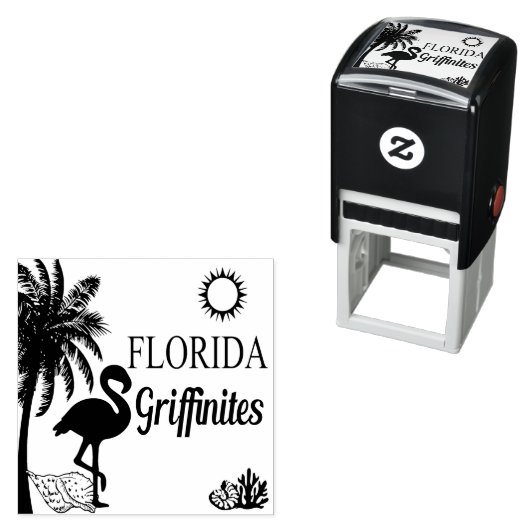 Florida Griffinites Selbstgefällige Briefmarke Permastempel (Beispiel)