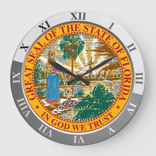 Florida Große Wanduhr (Vorderseite)